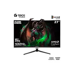 TEROS - Monitor 100Hz 5MS GAMER 27 FREESYNC Curvo FULL HD HDMI 2732S
