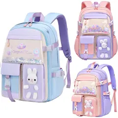 GENERICO - Mochila escolar kawaii juvenil coreana Medd Dunny conejo