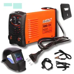 REDBO - Soldadora Inversora 130A con mascara de Soldar Fotosensible