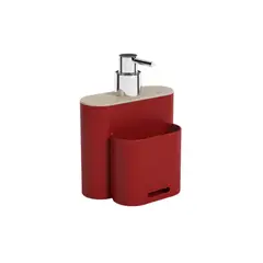 COZA - Dispensador De Jabón 500ml Flat Rojo