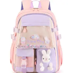 GENERICO - Mochila escolar kawaii juvenil coreana Medd Dunny conejo