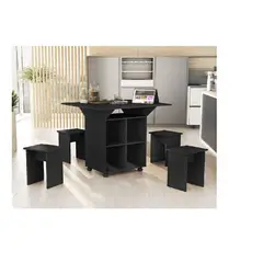 GENERICO - COMEDOR BRAHMA - LA CASA DEL MUEBLERO - NEGRO