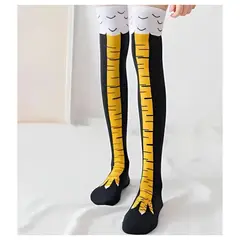 GENERICO - Medias Super Largas Diseño Patas de Pollo Premium