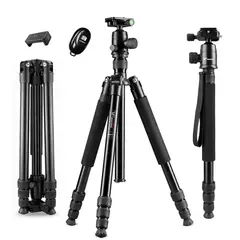 WEIFENG - Trípode Profesional 160 Cm WF-6620A Disparador Bluetooth