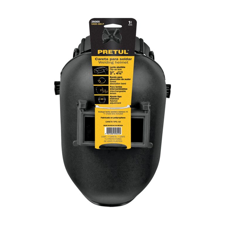Careta para soldar con lente abatible, sombra 11