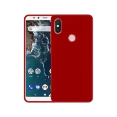 GENERICO - Funda Case para Xiaomi Mi 11T Soft Feeling Antishock Rojo Antigolpe
