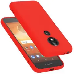 GENERICO - Funda Case for Motorola E5 PLUS Soft Feeling Antishock Rojo Antigolpe