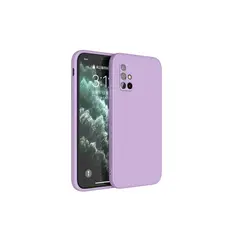 GENERICO - Funda de Samsung A51 Soft Feeling Antishock Lila Resistente Antigolpe