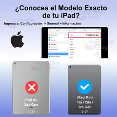 GENERICO - Funda de iPad Mini 1 9.7" con Portalápiz Transparent Antishock