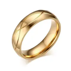 GENERICO - Aro Alianzas Matrimonio All Luxury Hombre Bañado Oro 18K San Valentín