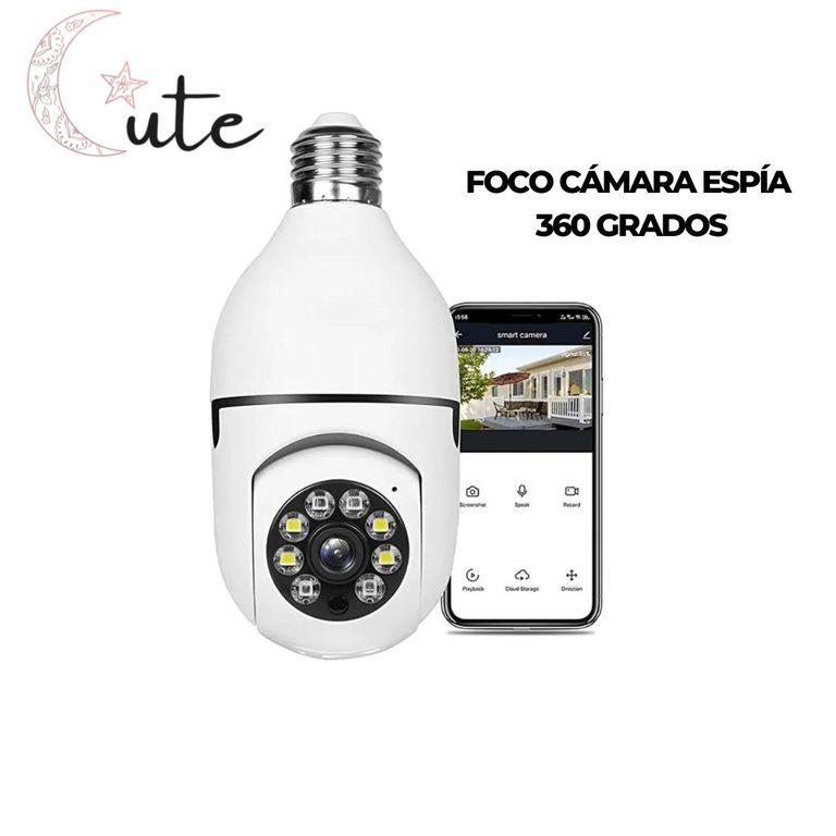 FOCO CÁMARA ESPÍA 360 GRADOS