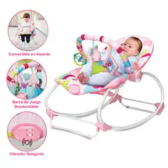 INFANTI - Silla Nido para Bebé Animalitos Safari Multi 6921 Rosado