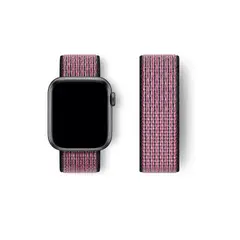 GENERICO - Correa Nylon para Apple Watch y Smartwatch 42mm a 49mm GuindaNe