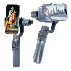 GENERICO - Gimbal F10 Pro 3 Ejes Negro Estabilizador de Imagen Camara smartphone