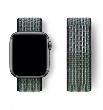 Correa Nylon para Apple Watch y Smartwatch 42mm a 49mm Verde