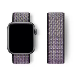 GENERICO - Correa Nylon para Apple Watch y Smartwatch 42mm a 49mm Mora