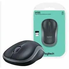 LOGITECH - MOUSE M185 WIRELESS GRAY
