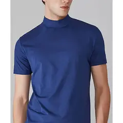 ZIMRAHYG - Polos de manga corta de color llano poleras para hombre
