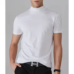 ZIMRAHYG - Polos de manga corta de color llano poleras para hombre