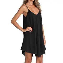 ZIMRAHYG - Falda de tirantes suelta y sin espalda para mujeres