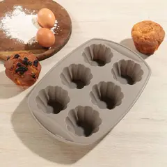 GENERICO - Molde de Silicona para 6 Muffins