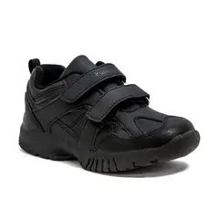 HUSH PUPPIES - Zapatilla Kids Race 2 Velcros Negro (Talla 26-29)