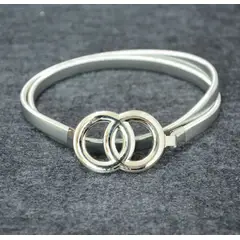 KAST PE - Cinturon Correa Elastico Modelo Bella - Plateado