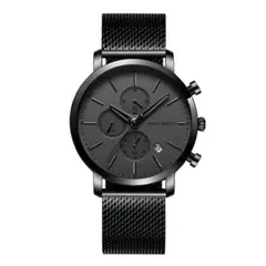 HANNAH MARTIN - Reloj Acero Negro HAN-24