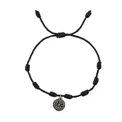 GENERICO - Pulsera BRÚJULA VIKINGA CON 7 NUDOS