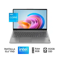LENOVO - Laptop V15 G4 Core I3-1315u, Ram 8gb Ddr4, SSSD 512GB Gris