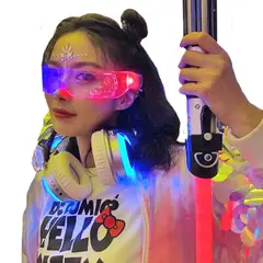 OEM - GAFAS FUTURISTAS LED FULL COLOR PARA EVENTOS RECARGABLE TIK