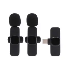 GENERICO - Micrófono Inalámbrico Recargable K9 Con Doble Entrada Tipo C y Iphone