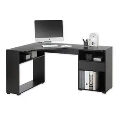 DIBA MUEBLES - Escritorio Modelo L Carolina Negro