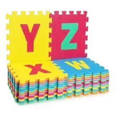 GENERICO - Alfombra Anti golpes Para Niños x 36 piezas - Multicolor