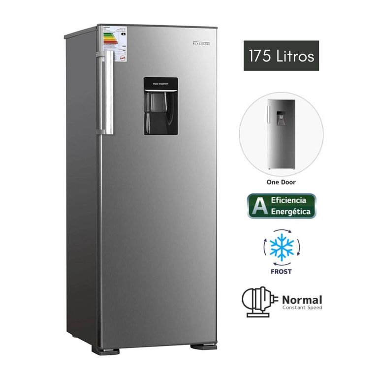 Refrigeradora 175L Frost 1PD Inox_.