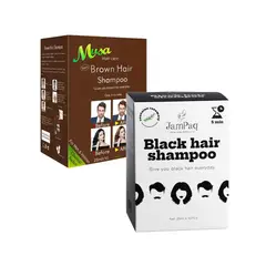 GENERICO - Shampoo Cubre Canas JamPaq Negro y Shampoo Musa cubre Canas Marrón