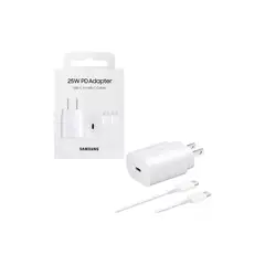 SAMSUNG - Cargador 25W para S24 - Blanco