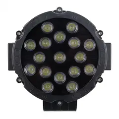 GENERICO - Par faros Neblinero 4x4 7 Pulgadas 17 Led Epistar Blanco