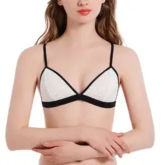 ZIMRAHYG - Brasier sin Arco con Copas en Encaje Brasier Triangular Mujer