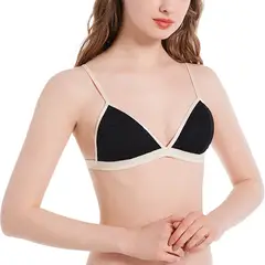 ZIMRAHYG - Brasier sin Arco con Copas en Encaje Brasier Triangular Mujer