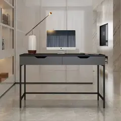 TU MESITA - Escritorio Calvino Negro 125 cm