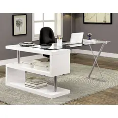 TU MESITA - Escritorio Contemporáneo Montra Blanco 140cm