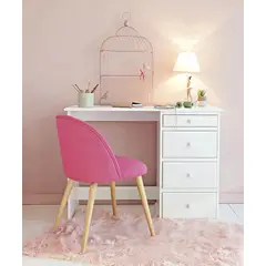 TU MESITA - Escritorio Belanova Blanco 4 cajones 105 cm