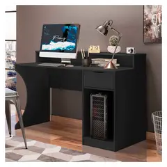 TU MESITA - Escritorio Gamer Barmar Negro 135 cm