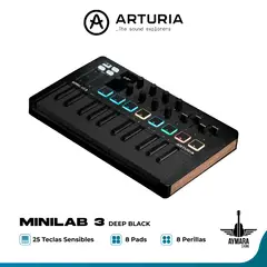 ARTURIA - MINILAB 3 DEEP BLACK CONTROLADOR MIDI