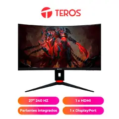 TEROS - MONITOR TE-2764G, 27" VA, 240 HZ, Full HD, HDMI,DP, SPEAKER