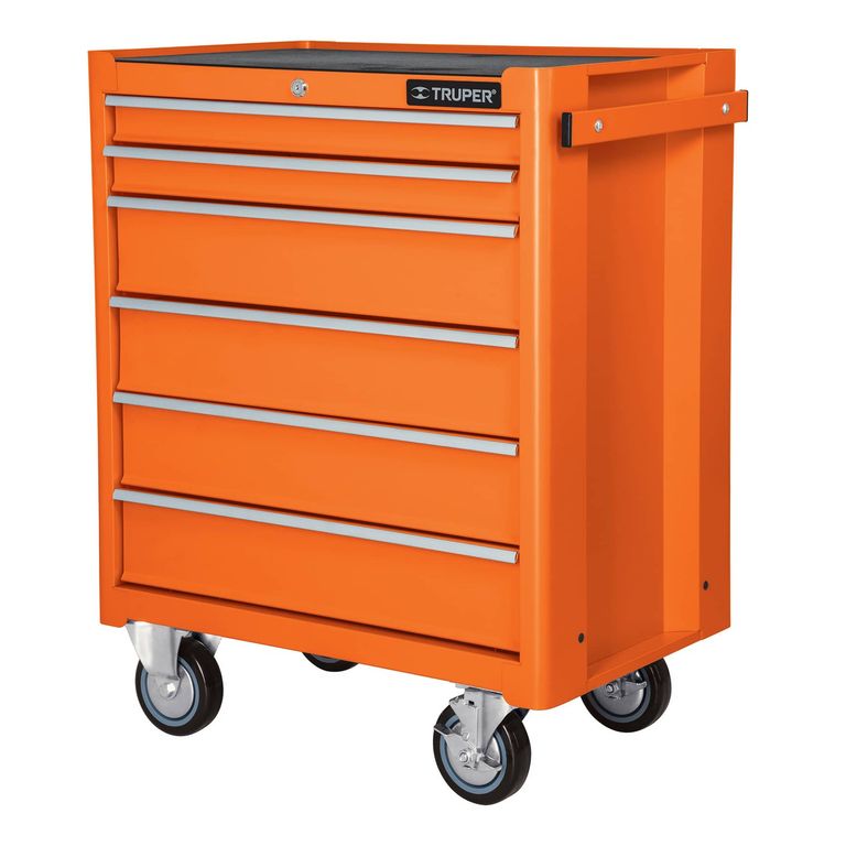 Gabinete metálico móvil, 6 cajones, capacidad 130 kg 12067