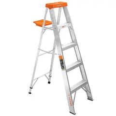 TRUPER - Escalera de tijera tipo ll 4 peldaños y bandeja,