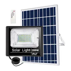 GENERICO - REFLECTOR SOLAR PANEL SOLAR LUZ BLANCA SEGURIDAD EXTERIORES