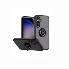 CASE - Ahumado Con Anillo Para Samsung S23 FE Negro